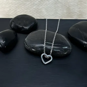 Náhrdelník Atelier Fantazie - Náhrdelník z oceli XLIV - Srdíčko - 44044