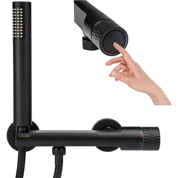 Vodovodní baterie Sprchová baterie páková nástěnná Valvex Decor Black černá