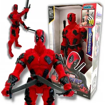 Figurka DEADPOOL FIGURKA SUPERHRDINA SVĚTLO ZVUK POHYBLIVÁ
