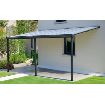 Pergola hliníková pergola LANITPLAST WALL 53 antracit + bronz PC