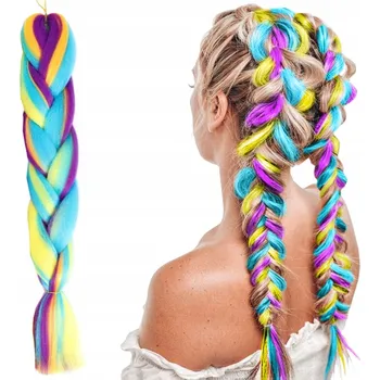 Syntetické vlasové pásy bílé Karwil clip in