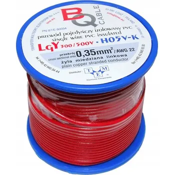 elektrický kabel Kabel Kulatý alarmový, elektrický, ohebný (lanko), automobilový LgY Vega-Tronik 1 x 0,35