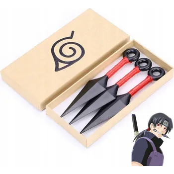 Obraz NARUTO KUNAI 3 KS ITACHI KAKASHI SASUKE AKATSUKI DÝKY COSPLAY