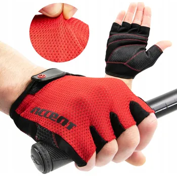 Cyklistické rukavice Cyklistické rukavice Accent XL červené