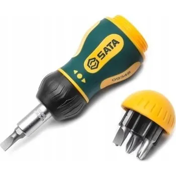 Šroubovák Ráčnanový šroubovák s 6 bity v 1 SATA 09348