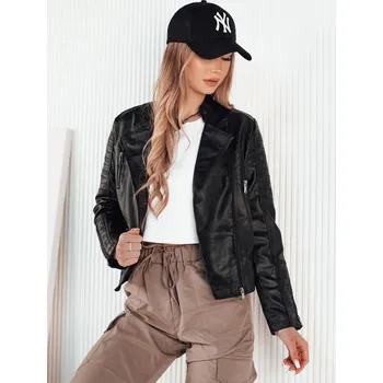 Dámská casual bunda Černá prošívaná koženková bunda BAILO TY4196 Velikost: M