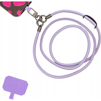 Šňůrka na telefon plast fialová