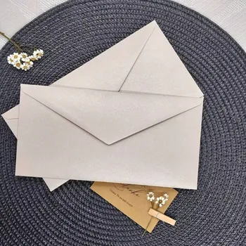 Obálka Obálka perleťová DL 210 x 110 mm, 1 kus, barva sand písková, gramáž 120 g