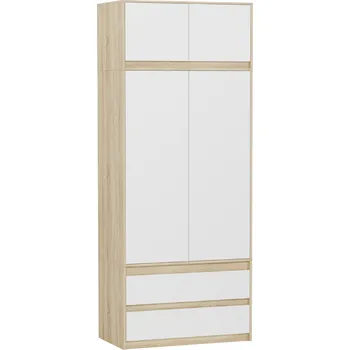 Šatní skříň Moderní Skříň Framire 90 x 234 x 51 cm, dub sonoma, výsuv, šuplík