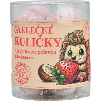 Jablečné kuličky s jahodovou polevou a kokosem - Trutna 100g