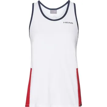 Dívčí sportovní tričko HEAD CLUB TANK TOP Girl Bílo/Červené, velikost 164