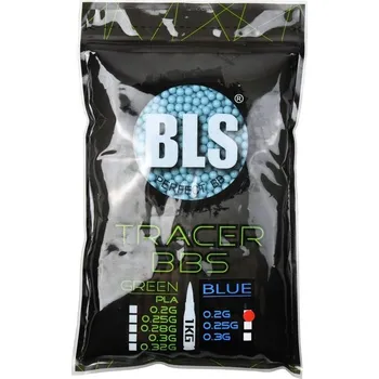 Airsoftová kulička Airsoftové kuličky Tracer BLS 0,20g, 5000bb, nasvětlující modré