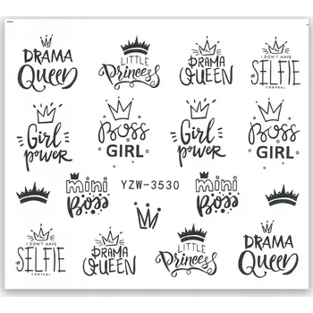 Přípravek na nehty Vodolepka na nehty YZW 3530 samolepky HIT