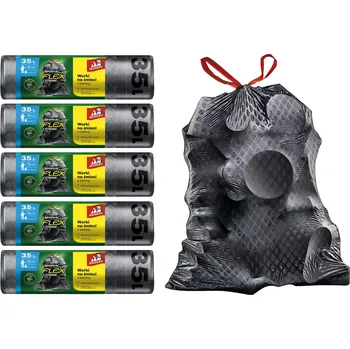 Pytle na odpadky PYTLE NA ODPADKY JAN NIEZBĘDNY MEGA SILNÉ LISOVANÉ FLEX & STRONG 35L 75 ks