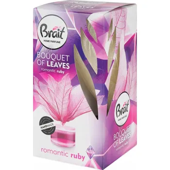 Osvěžovač vzduchu Dekorativní osvěžovač vzduchu Voňavé listy přírodní Brait Ruby 50 ml