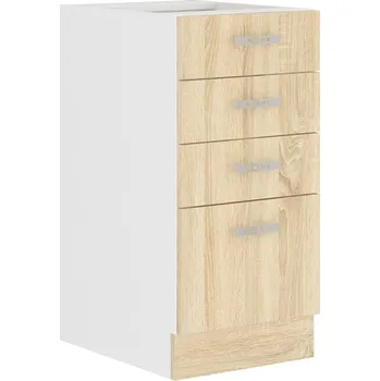 FALCO Kuchyňská skříňka Sally 40-D-4S-BB sonoma