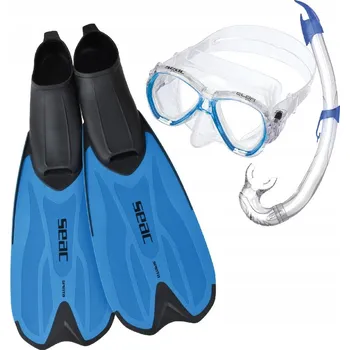 Potápěčská maska Sada potápěčské brýle šnorchlu ploutve SEAC SPINTA vel. 40/41