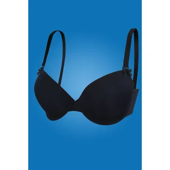 Podprsenka Dámská SUPER Push-up podprsenka 01-63 černá - HANNA STYLE černá 70A