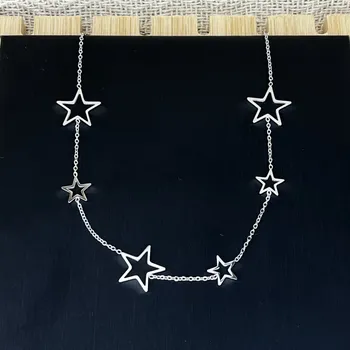 Náhrdelník Atelier Fantazie - Náhrdelník z oceli XXVI - Hvězdičky - 44026
