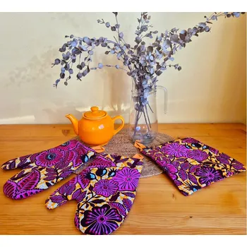 Chňapka Kuchyňský set_růžový ibišek