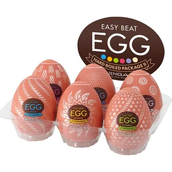Tenga Eggs mix 6 ks - masturbátory, série Hard
