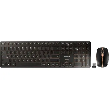 Klávesnice CHERRY DW 9100 SLIM klávesnice s myší RF Wireless + Bluetooth QWE