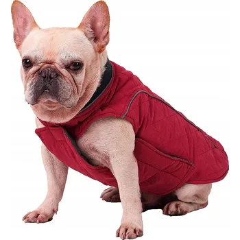 Obleček pro psa Zimní kabát/bunda pro psa, teplá vesta pro malé psy XS, buldok