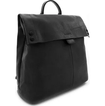 Městský batoh Černý stylový dámský klopnový batoh Zyana