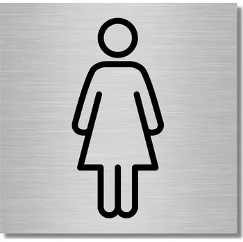 Informační tabulka INFORMAČNÍ TABULKA PIKTOGRAM UV WC 10X10 ALU