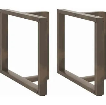 Konferenční stolek vidaXL Nohy k jídelnímu stolu ve tvaru T, 2 ks, , 90 x 35 x (72-73) cm, ocel [4013064] Barva: Přírodní