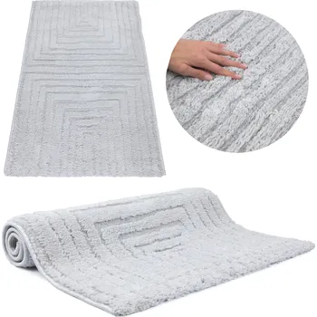 Koberec KOBEREC BĚHOUN ŠEDÝ MĚKKÝ MODERNÍ DO LOŽNICE 3D 80x150 cm