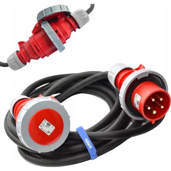 Napájecí kabel Prodlužovací Kabel Hilark 5 m 1 ks zásuvek, černý