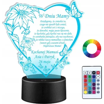 Lampička Plexido vícebarevná Noční lampa