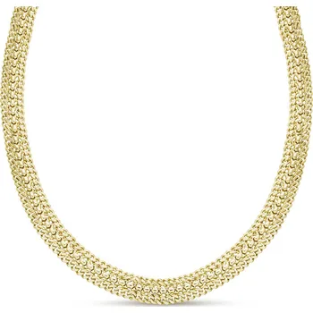 Řetízek Pozlacený masivní řetízek 14k, proplétaný, 3002284