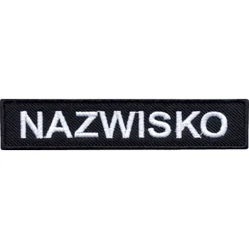 Nášivka Nažehlovačka s vlastním textem 10 cm x 2,2 cm - VÝŠIVKA