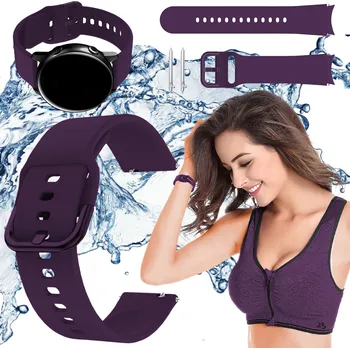 Řemínek na hodinky Řemínek ChronSmarta pro Garmin 20mm fialový