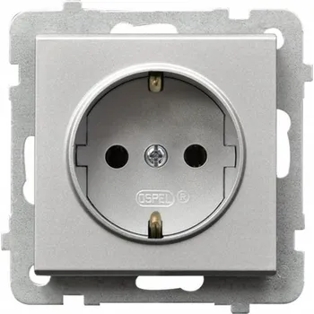Elektrická zásuvka OSPEL SONATA GP-1RS/m/38 Jednoduchá zásuvka s uzemněním schuko
