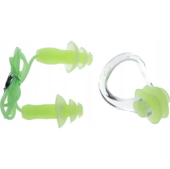 Špunt do uší Nosní klip + špunty do uší Vivo B-2013 zelené