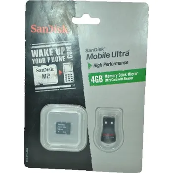Paměťová karta Sandisk Mobile Ultra Paměťová karta Micro (M2) 4GB (SDMSM2Y-4096E11M)