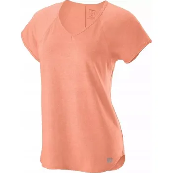 DÁMSKÉ TRIČKO WILSON TRAINING V-NECK PAPAYA L