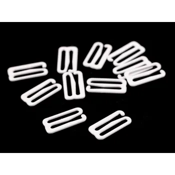 Háček na prádlo šíře 18 mm kovový Varianta: 1 bílá, Balení: 10 ks