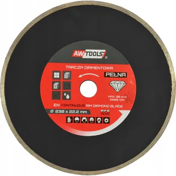 Řezný kotouč Awtools Plná 125 x 22,2 mmMm Aw44125