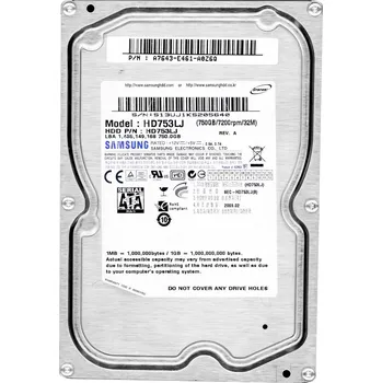 Pevný disk SAMSUNG SpinPoint F1 750GB 7.2k 32MB SATA II 3.5'' Pevný disk HD753LJ