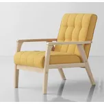 Křeslo PALAVAN, žlutá/bílá lazura + vyzvednutí ZDARMA