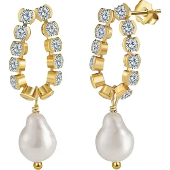 Náušnice Majya Stříbrné náušnice VIANE pozlacené Ag/; ≤3,31 g 11703