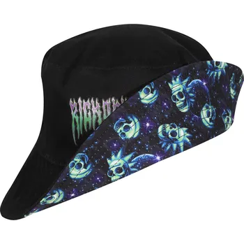 Klobouk Klobouk z Rick And Morty - Neon Skull Bucket Hat - černá