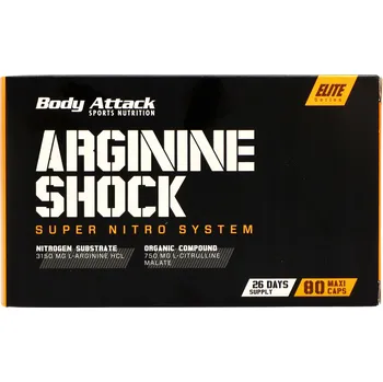 Body Attack Arginine Shock 80 kapslí - SVALOVÁ PUMPA
