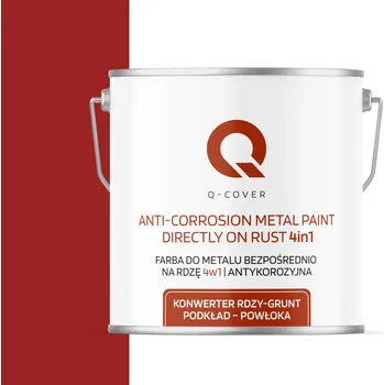 barva na kov BARVA NA KOV NA REZ ŽELEZNÁ 4v1 ČERVENÁ SIGNÁLNÍ RAL 3001 POLOMATNÁ 5L