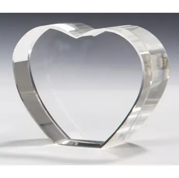 Křišťálové srdce v modré dárkové krabičce 67487