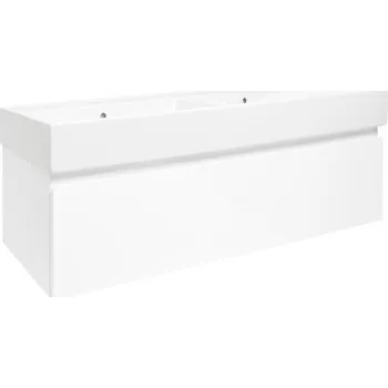 Koupelnový nábytek Koupelnová skříňka s umyvadlem SAT B-WAY 119x30x45 cm bílá lesk BWAY120WU2